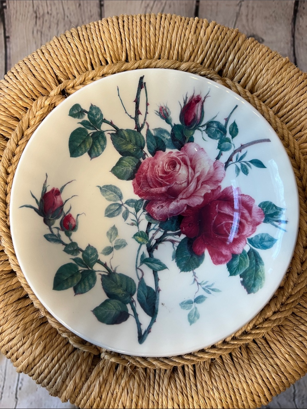 Roy Kirkham English Rose Fine Bone China 7” Serving Bowl Pink Roses England